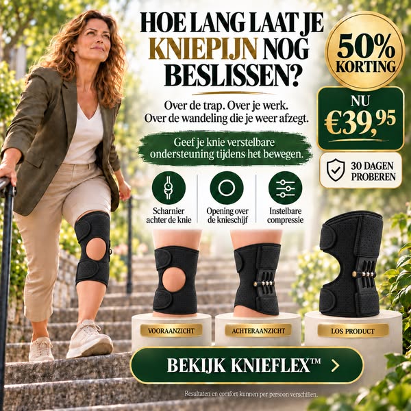 Pak nu 50% korting op KnieFlex™