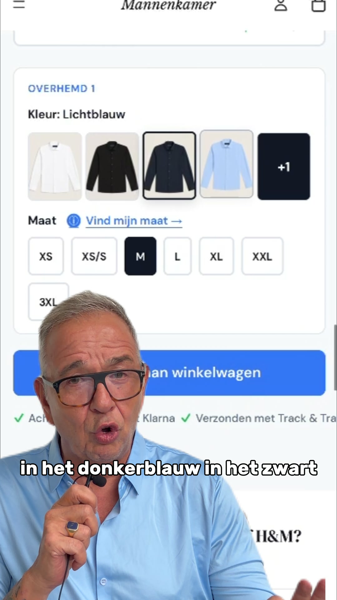 Bernd legt uit waarom dit overhemd anders is.