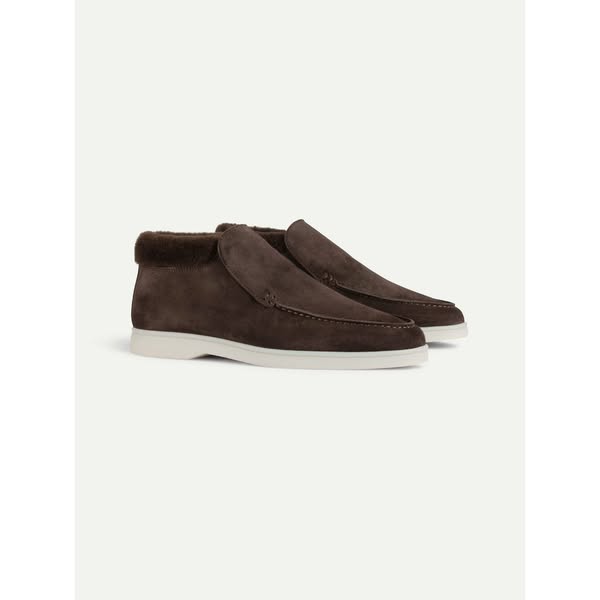 Lady Warm Grey City Loafer Fur$455