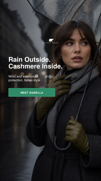 Waterproof Italian Leather Gloves