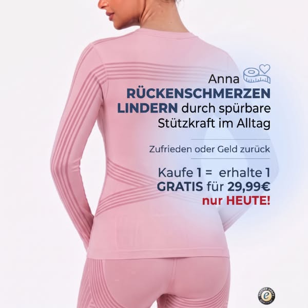 Damen Kompressions T-Shirt mit Rückenunterstützung | CelluLisse