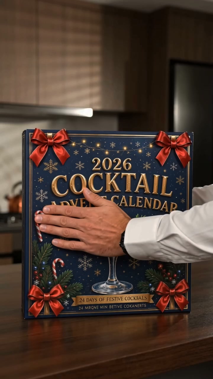 Another chocolate advent calendar? Gone by December 3rd, foil in the bin, zero personality. This year — open a door, pull a tiny cockta