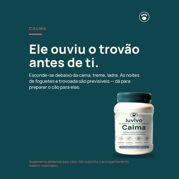 Ele ouviu o trovão antes de ti