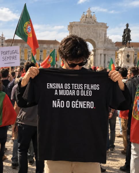 T-Shirt “Ensina os Teus Filhos a Mudar o Óleo” | Inconformado