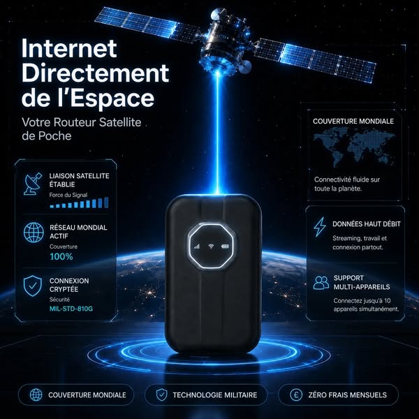 Connexion satellite directe, 0 délai et 0 latence