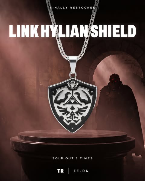 Link Hylian Shield Necklace