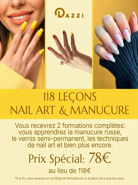Offre spéciale : 59 leçons techniques + 59 leçons de Nail Art = 79 € au lieu de 118 €