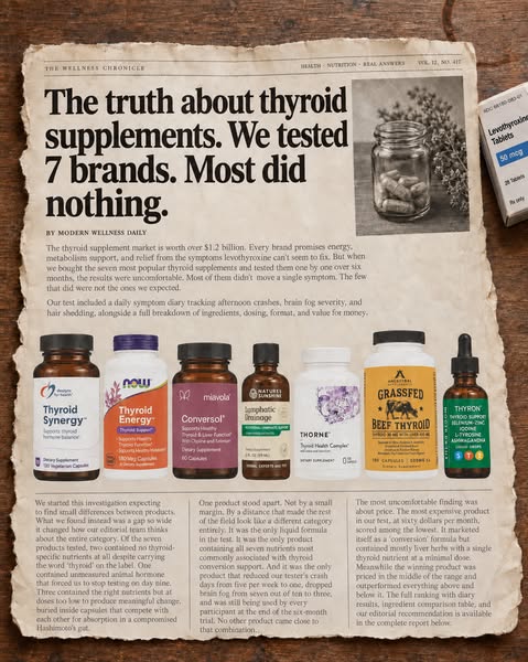 I Tested 7 Thyroid Supplements
