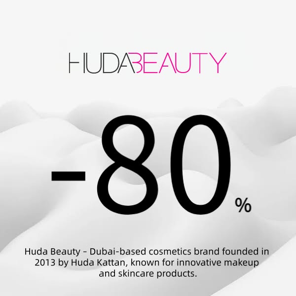 Huda Beauty Nur heute: 80 % Rabatt