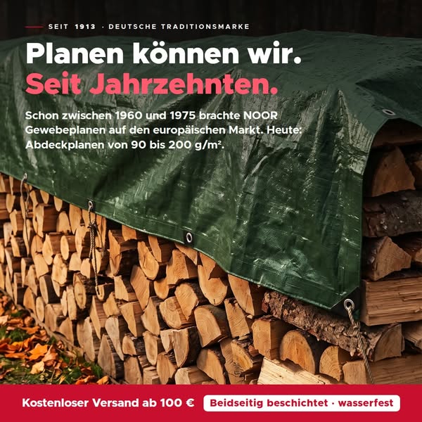 NOOR Abdeckplanen – seit Jahrzehnten