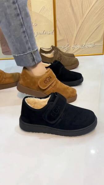 30% zniżki!【36-41】Modne, zimowe, krótkie buty w nowym stylu dla kobiet z pluszowymi śniegowcami