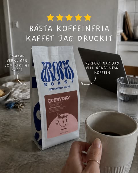 Upptäck vårt koffeinfria kaffe