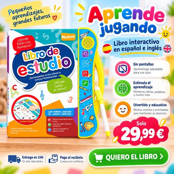 ¡Aprende español e inglés con solo pulsar un botón!