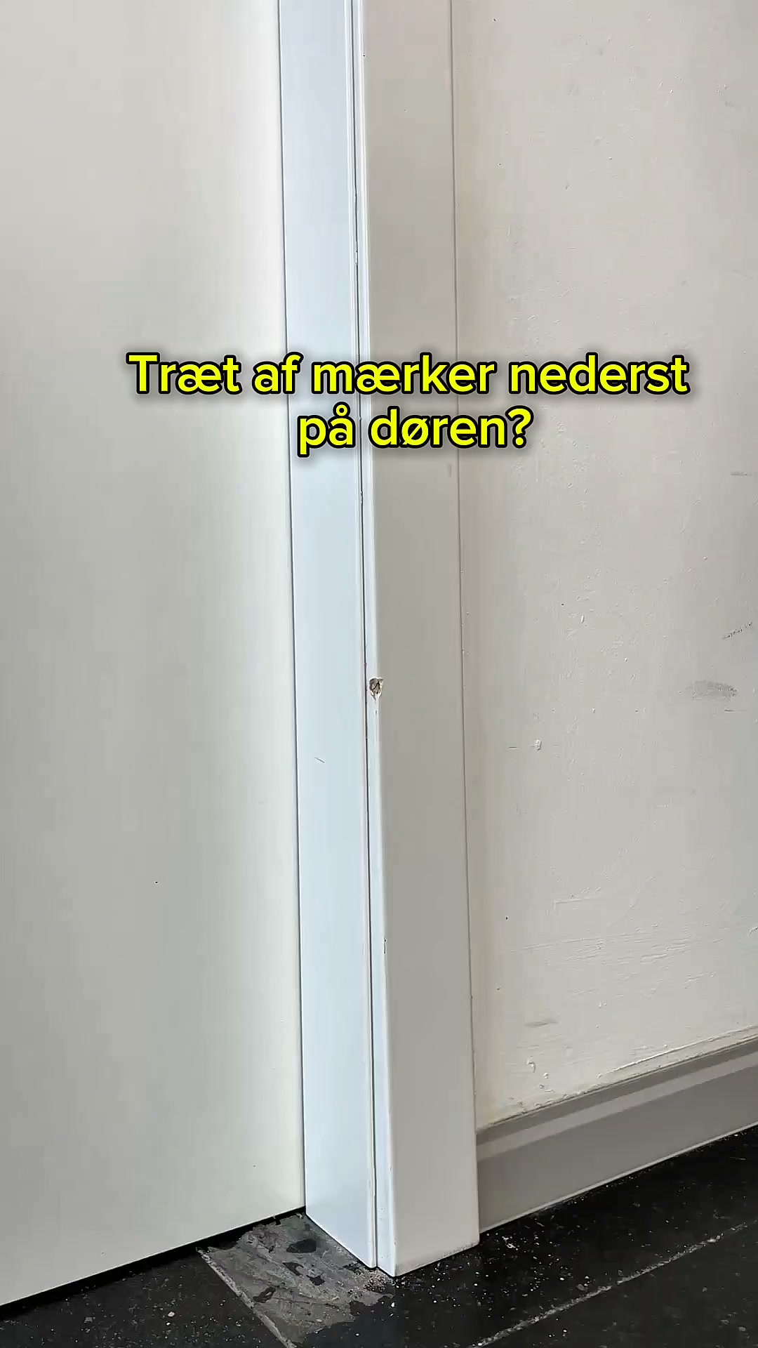 Fjern kloremærker på døren