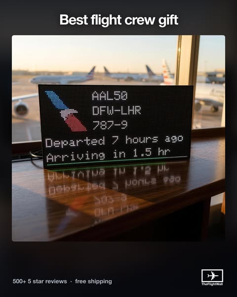 FlightWall - Mini Flight Tracking LED Display