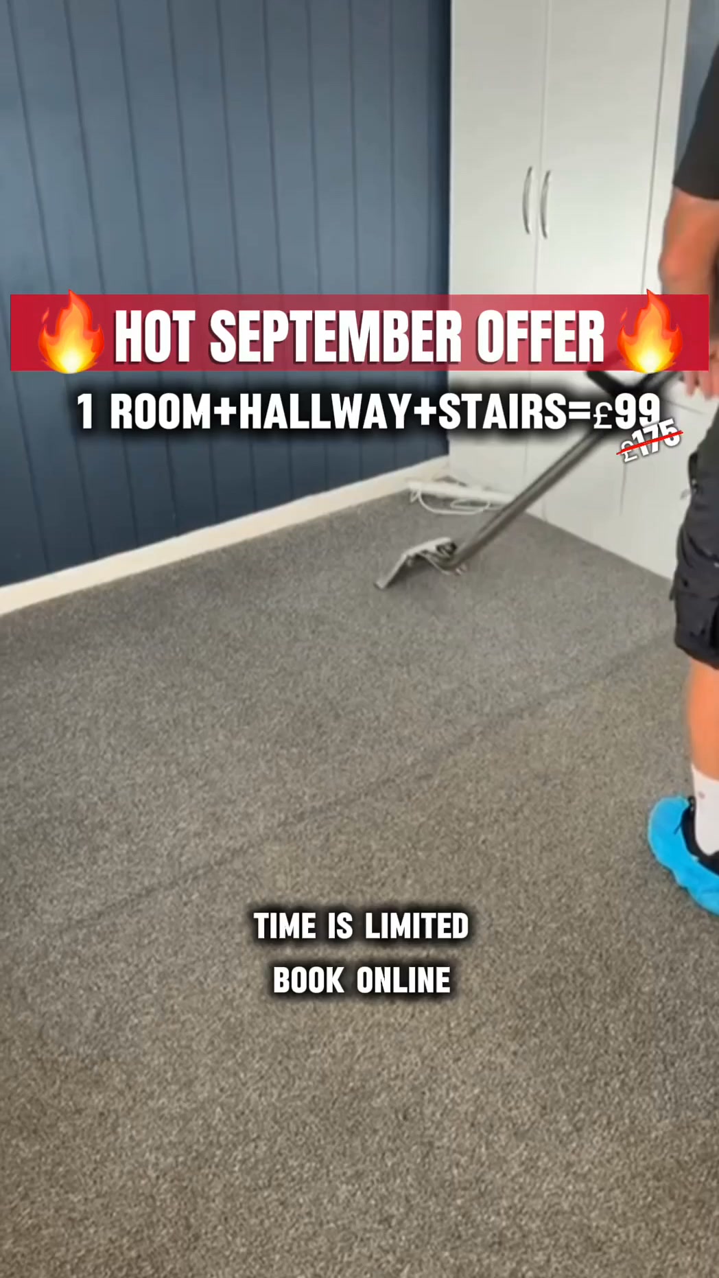 £99 — 1 ROOM + HALLWAY + STAIRS | SEPTEMBER OFFER