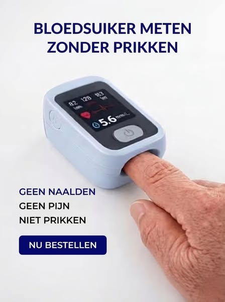 Nooit meer die vervelende prikjes in uw vingers