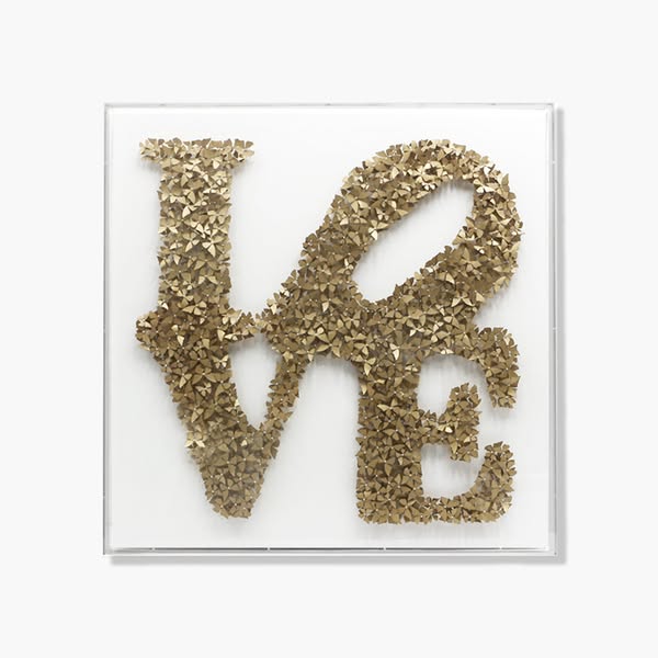 LOVE Golden - 3d art