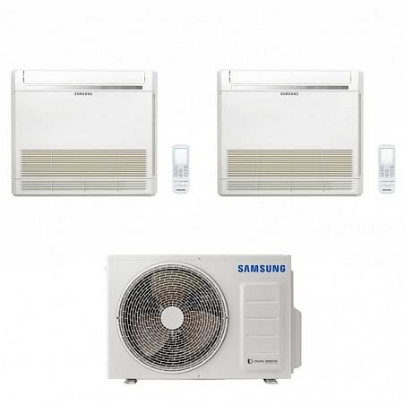 Condizionatore Samsung Dual Split Console a Pavimento 12000+18000 Btu Inverter Aj050txj2kg/eu a+++