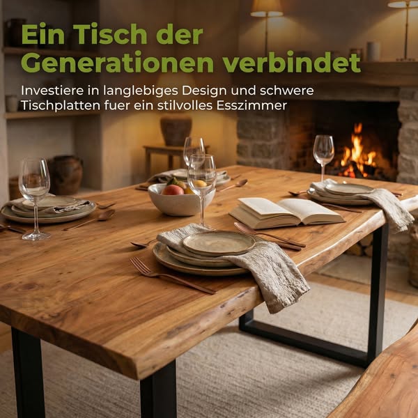 LINELE Massivholz Esstische – zeitloses Design