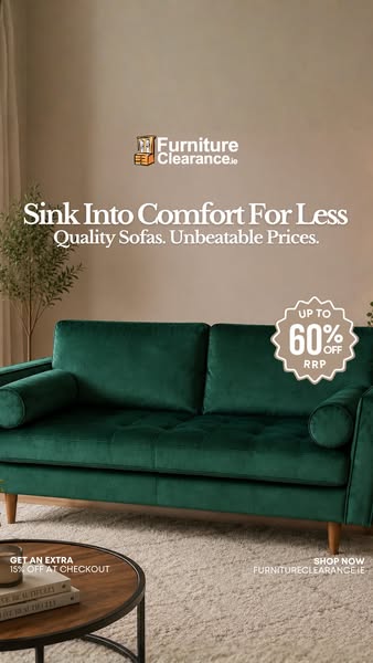 Up To 60% Off RRP On Sofas