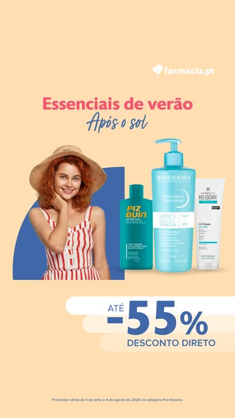 Após o Sol Até -55%