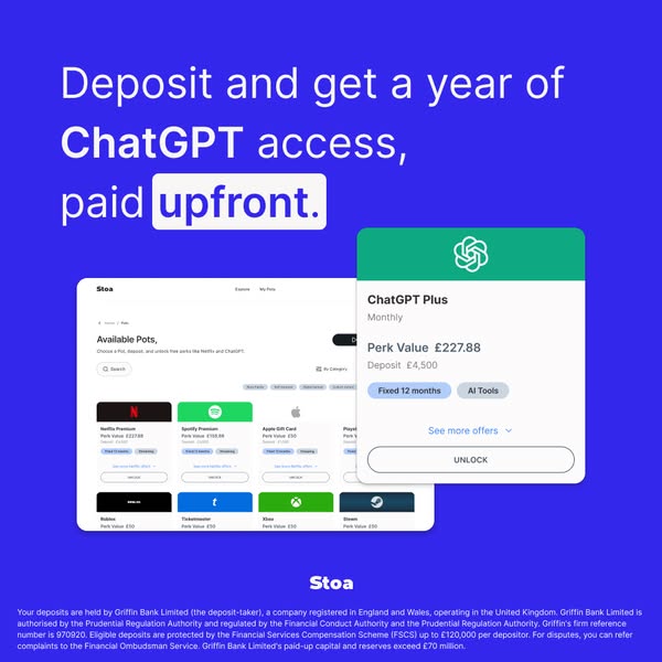Turn Deposits Into Perks.