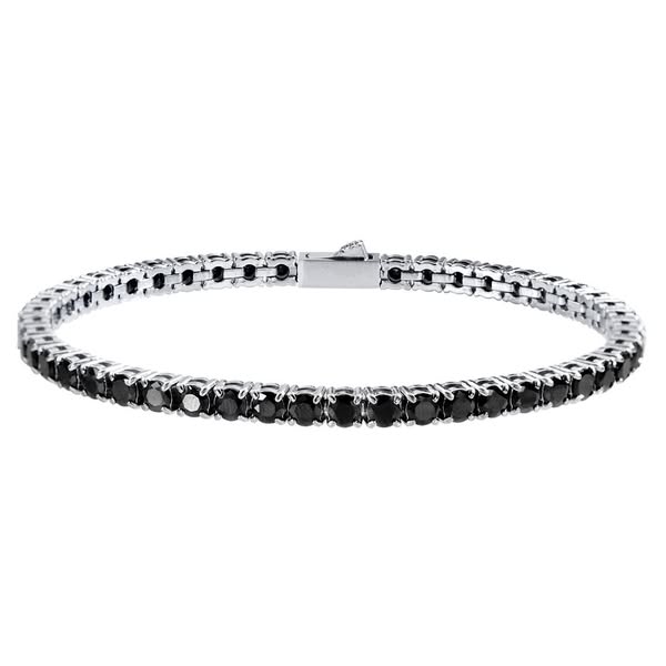 Tennis bracelet black 4mm + Spedizione gratuita