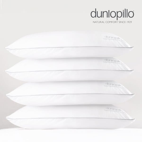 Dunlopillo Super Comfort Latex Pillow - Pack of 4