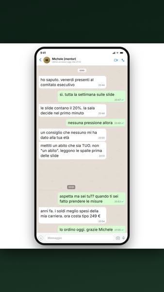 Il primo minuto è stoffa