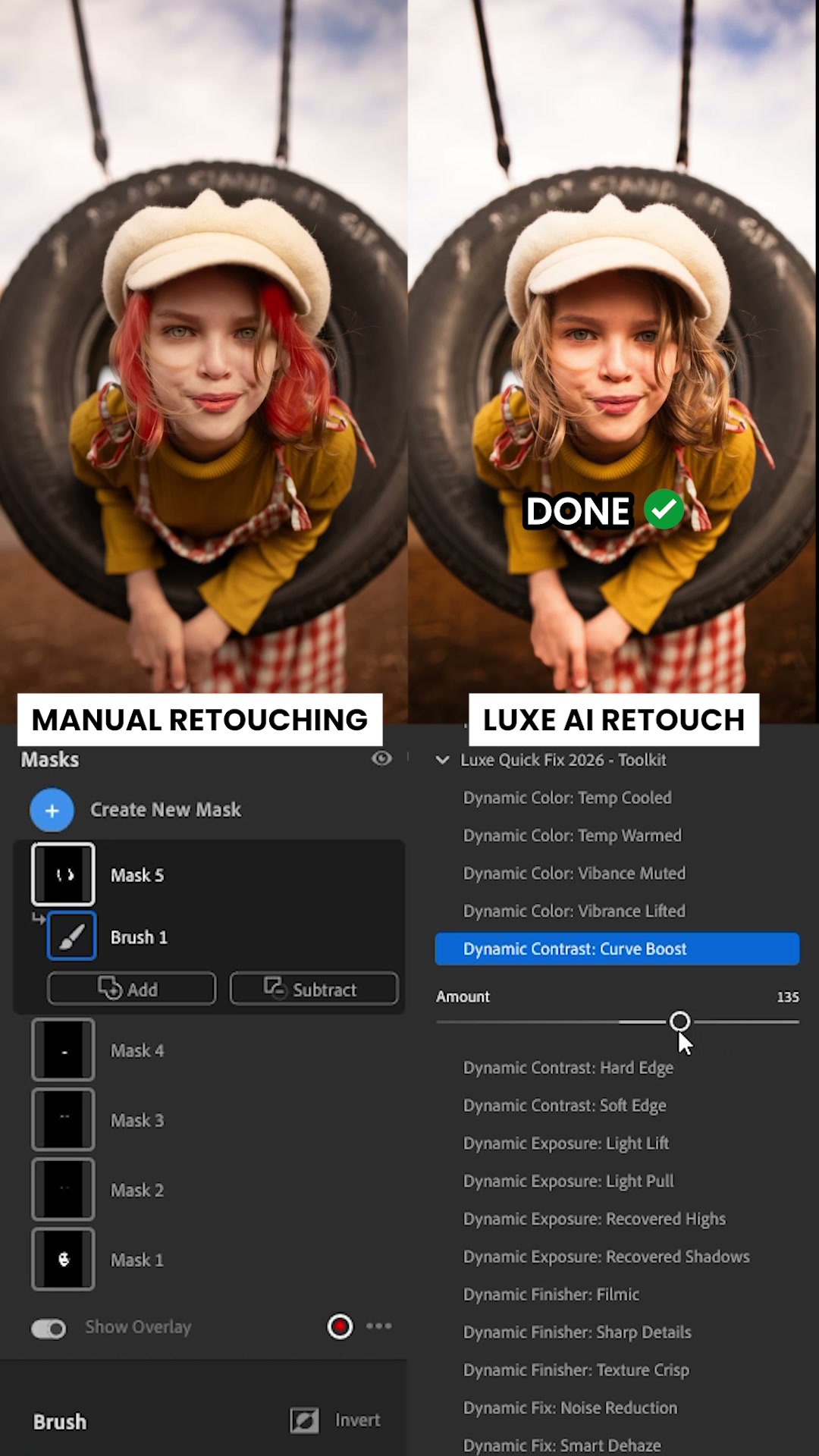 One Click. Smarter Retouching.