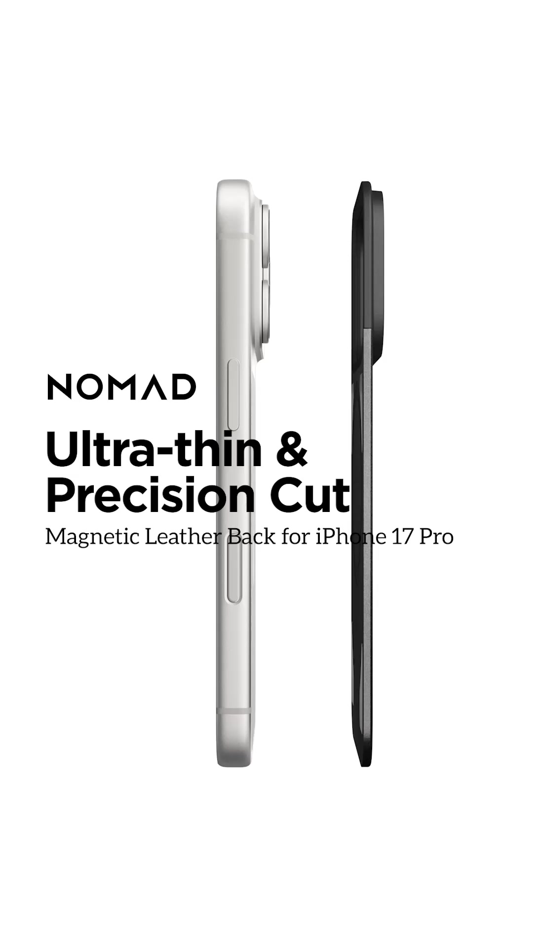 Magnetic Leather Back for iPhone 17