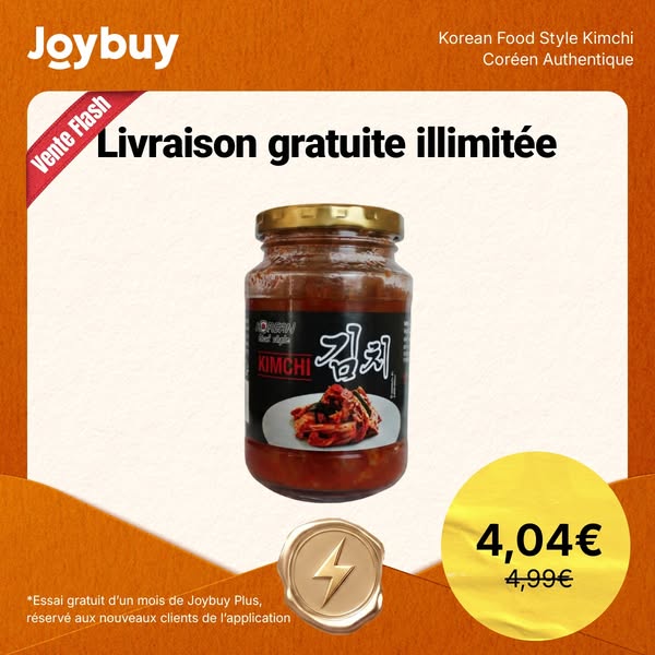 €4.04丨Korean Food Style Kimchi Coréen Authentique Original pour la Cuisine - Ingrédient Culinaire de Qualité, Pot de 215 g