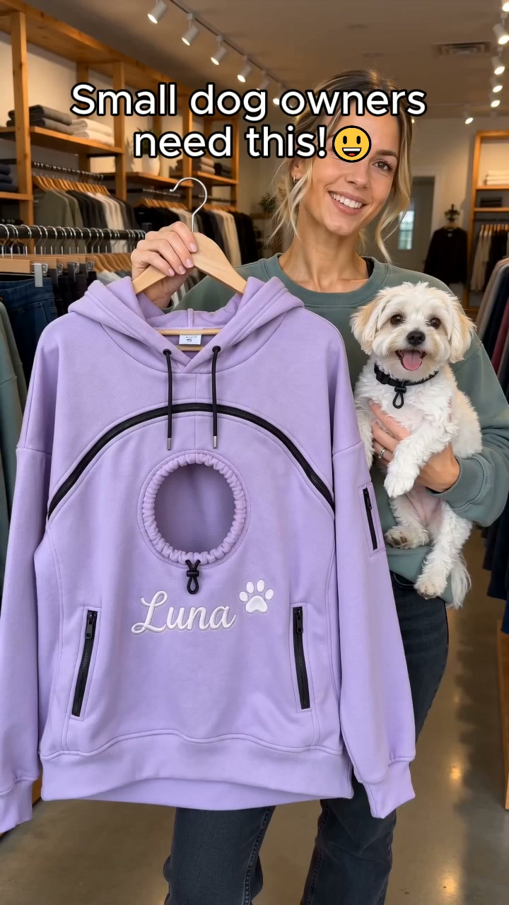 Custom Embroidered Name Pouch Hoodies