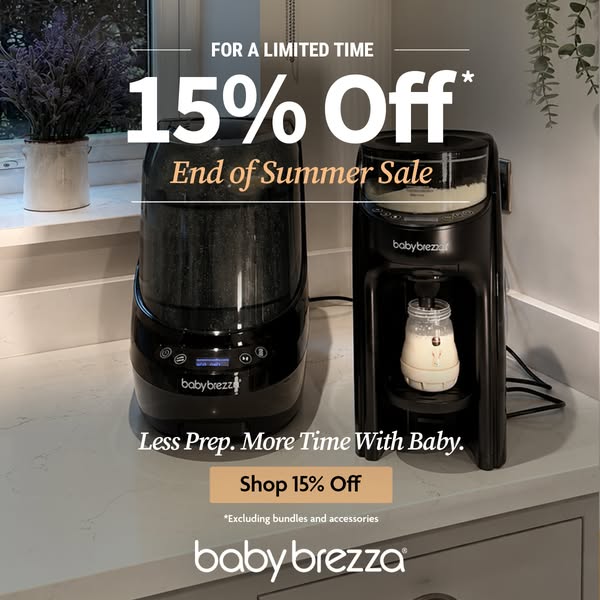 15% Off Selected Baby Brezza Products