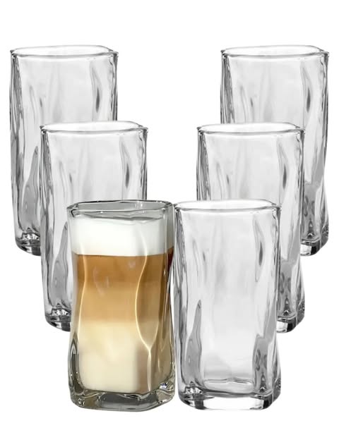 Wave Drinkglazen 250 ml – Set van 6
