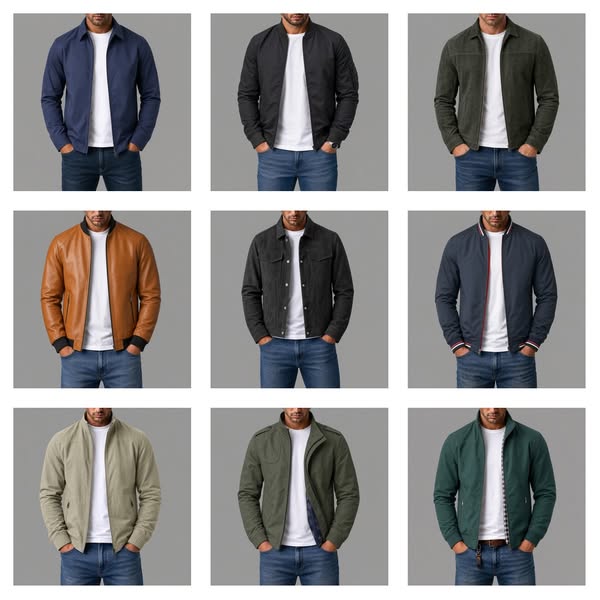 Daim, coton et blousons bomber −50 %