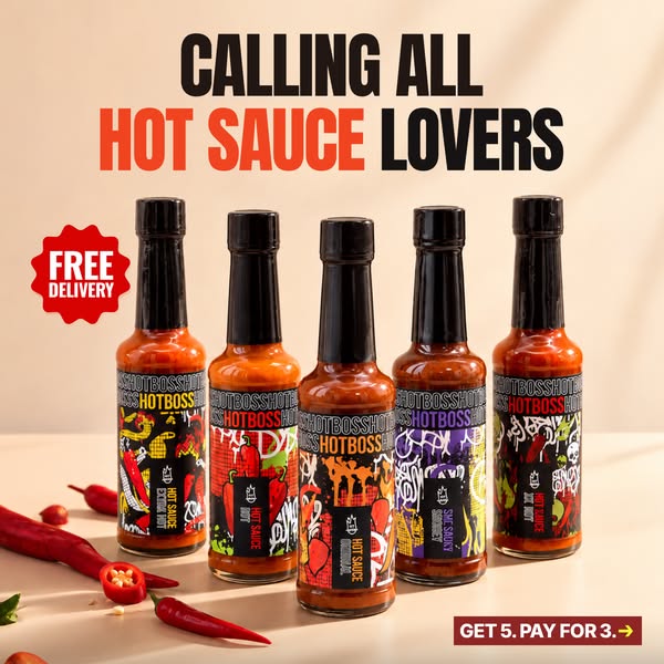 5 Hot Sauces | Free Delivery