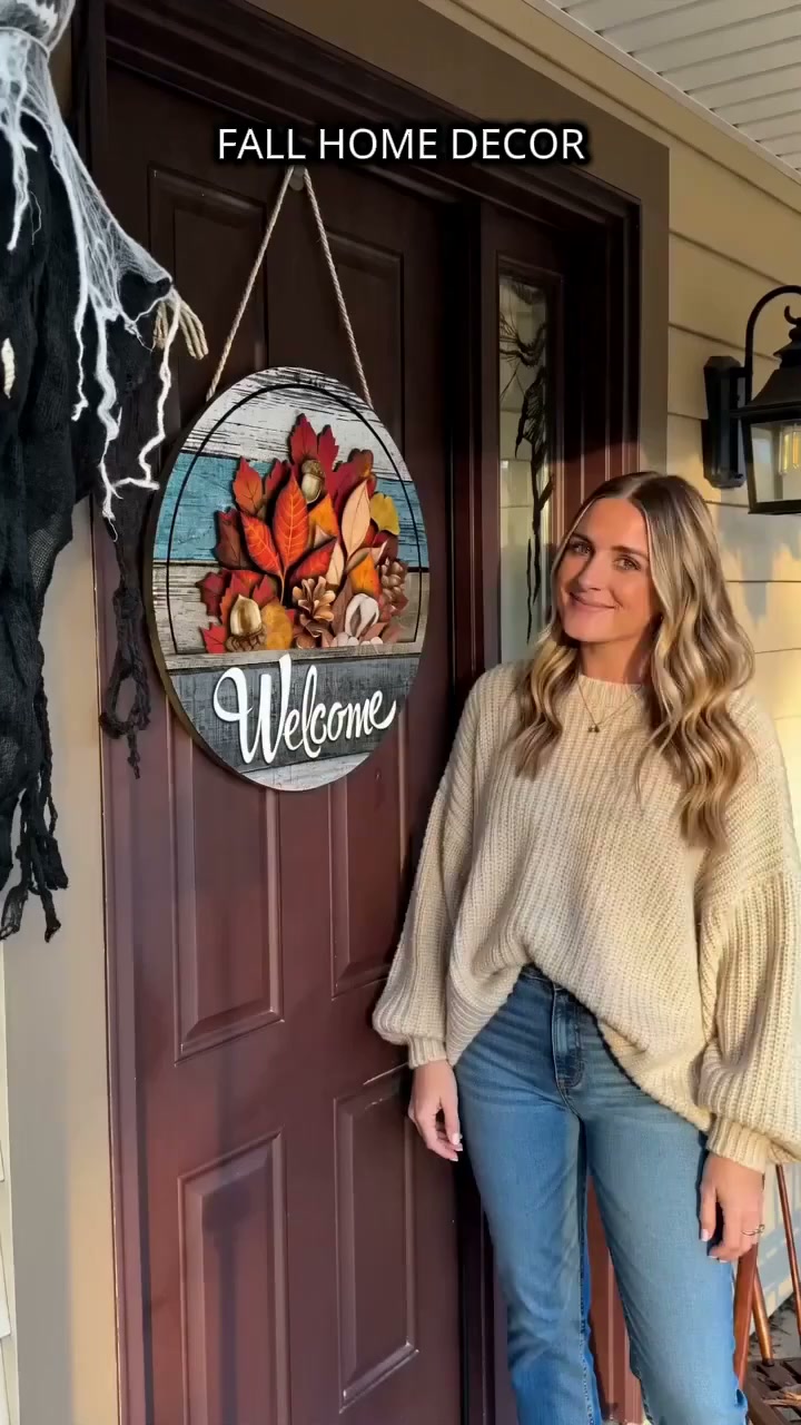 16 Pcs Interchangeable Welcome Sign for Front Door