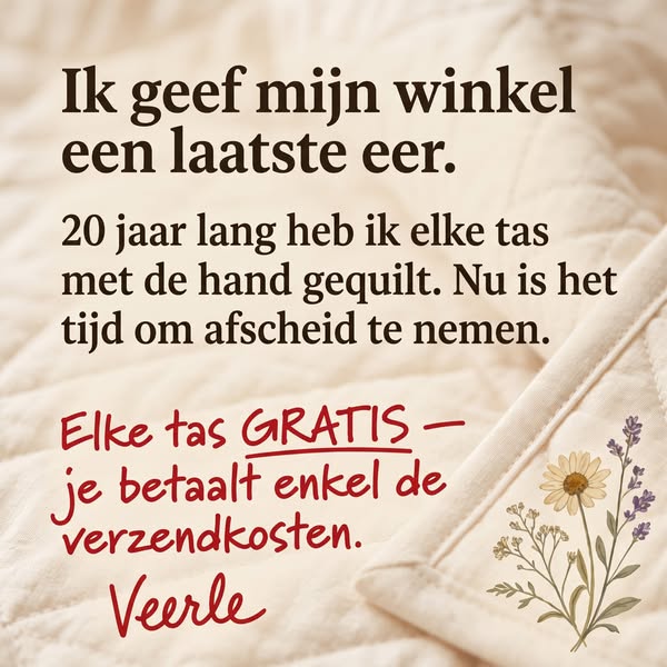Elke Tas Is Nu Gratis