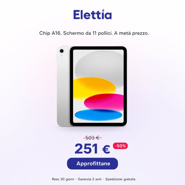 iPad A16 a metà prezzo