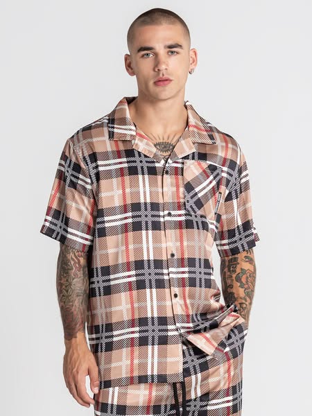 Camisa de Cetim Multicolor British