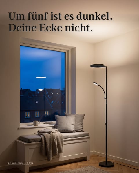 LED-Stehlampe mit Leselicht · 119,95 €