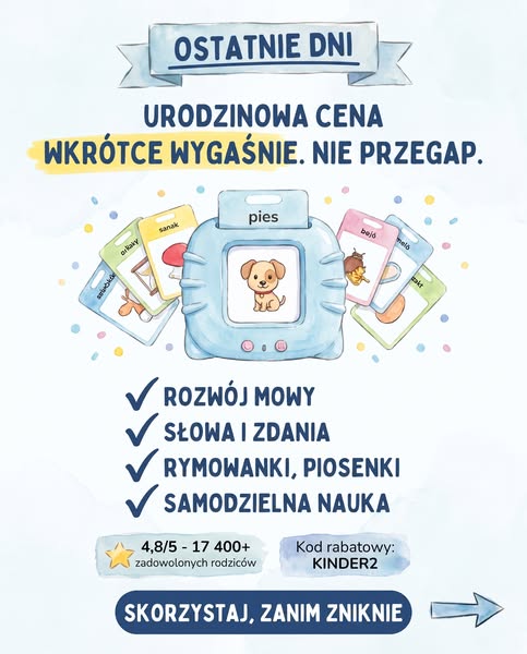 OSTATNIE DNI! KinderSpeech kończy 2 lata
