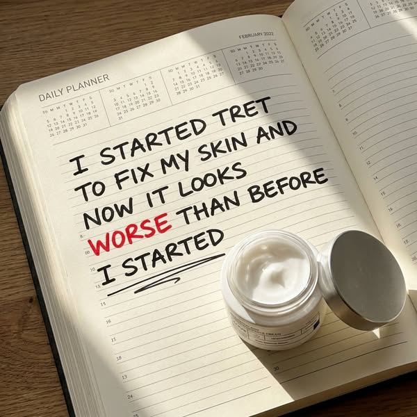 She started tret to clear her skin. Week three it looked worse than ever. Here's what changed.