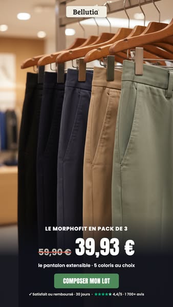 Le pantalon extensible MorphoFit