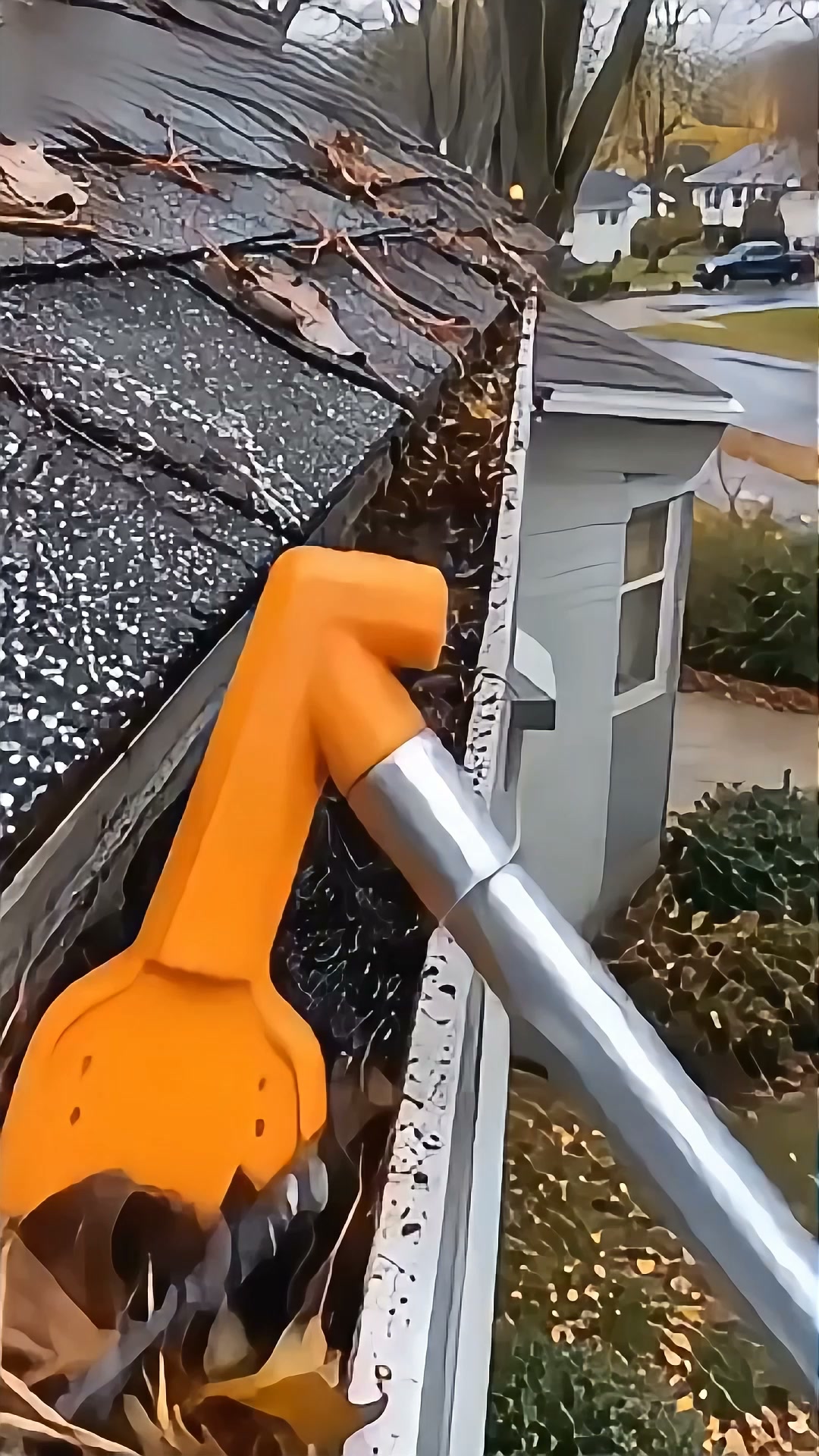 Dakgootreiniger zonder ladder