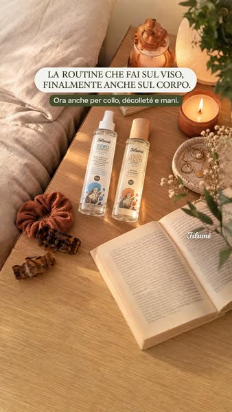 La routine della sera, in due gesti