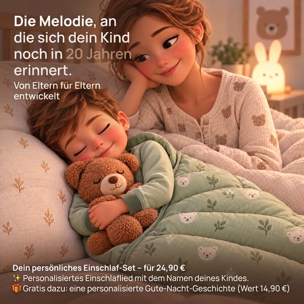 Von Eltern für Eltern entwickelt: Das neue Einschlaflied für friedliches Einschlafen