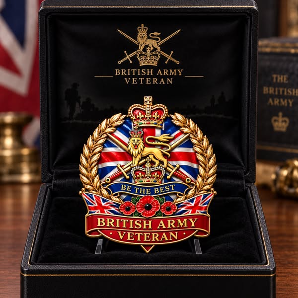 British Army Veteran “Be The Best” Remembrance Collectable Metal Badge